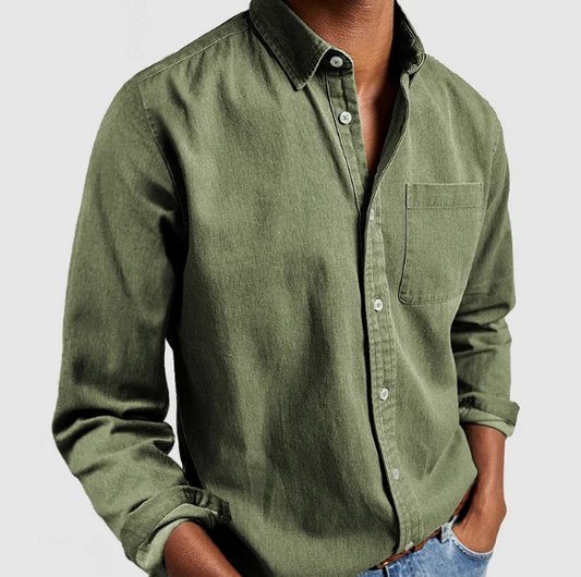 LUGANO Soft Blend Denim Shirt